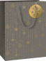 náhled Dárková taška 25x13x33cm, Zlaté Vánoce