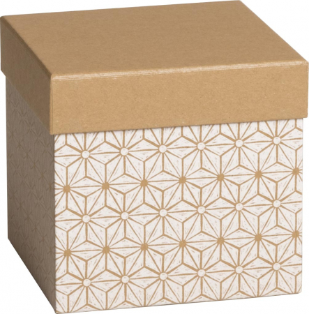 detail Dárková krabička 13,5x13,5x12,5cm, Grafická hvězda