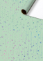 náhled Dárkový papír role 70x150cm, Hvězdičky mint