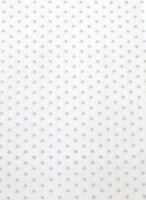 Hedvábný papír - Stříbrné hvězdičky, set 5 archů 50x37cm