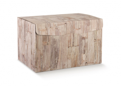 Skládací dárková krabice 40x28x2,5cm, Dřevo