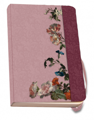 Stylový zápisník s gumičkou A5, Aranžování květin