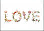 náhled Blahopřání s obálkou: Květinové Love, Joëlle Wehkamp