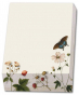náhled Poznámkový blok 9,5x13,5cm, Koláž rostlin a motýlů