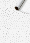 náhled Hedvábný papír role 50x500cm, Černé čárky