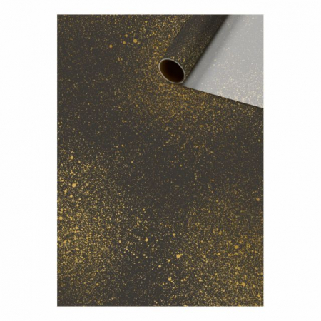 detail Dárkový papír role 50 x 500cm, zlaté kaňky