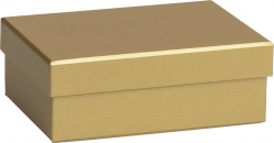 Dárková krabička 12x16,5x6cm A6+, One Colour, zlatá