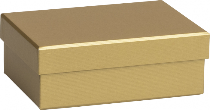 detail Dárková krabička 12x16,5x6cm A6+, One Colour, zlatá