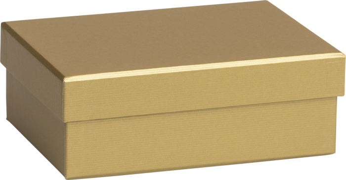 detail Dárková krabička 12x16,5x6cm A6+, One Colour zlatá
