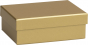 náhled Dárková krabička 12x16.5x6cm A6+ One Colour zlatá