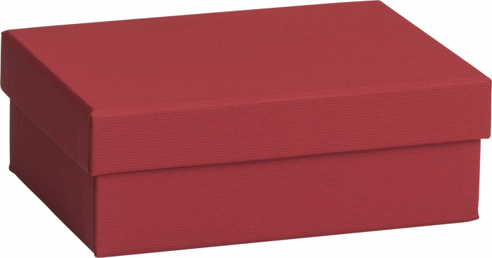 detail Dárková krabička 12x16,5x6cm A6+, One Colour tmavá červená
