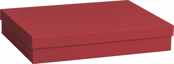 detail Dárková krabička 24x33x6cm A4+, One Colour tmavá červená