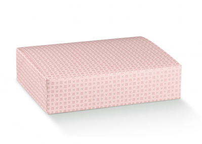 Stylová skládací krabička 25X20X5cm, Růžový vzoreček