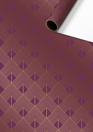 detail Set dárkových papírů v roli 70x150cm, 60ks, Grafické vzory