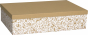 náhled Dárková krabička 33x48x12cm A3+, Bílý dekor