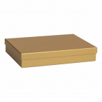 Dárková krabička 24x33x6cm A4+, Zlatá krabička