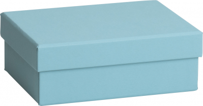 Dárková krabička 12x16.5x6cm A6+, Světle modrá krabička