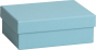 náhled Dárková krabička 12x16.5x6cm A6+, Světle modrá krabička