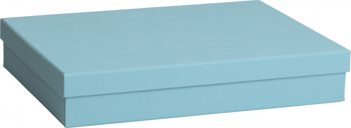 detail Dárková krabička 24x33x6cm A4+, Světle modrá krabička