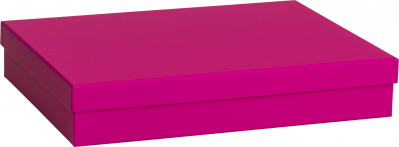 Dárková krabička 24x33x6cm A4+, Růžová krabička