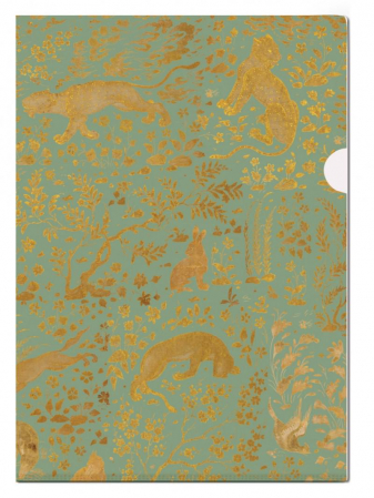 detail L-fóliové desky 22x31cm A4, Zlatý dekor