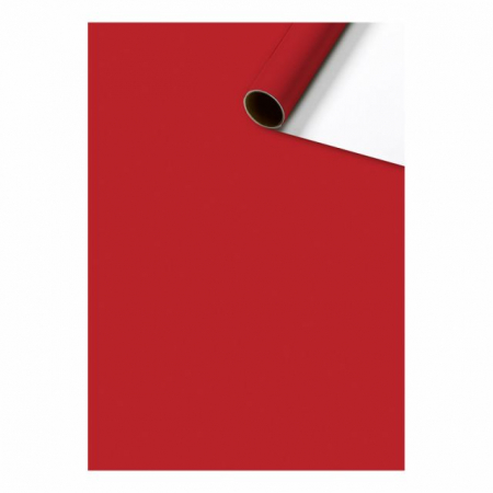 detail Dárkový papír role 70cmx10m, Uni Plain, tmavě červená