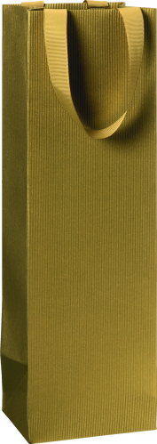 Dárková taška 11x10,5x36cm, One Colour, zlatá
