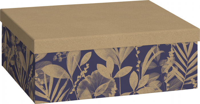 detail Dárková krabička 24x33x12cm A4+, Tropické květiny