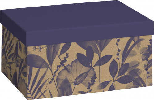 Dárková krabička 16,5x24x12cm A5+, Tropické květiny