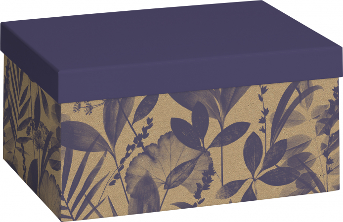detail Dárková krabička 16,5x24x12cm A5+, Tropické květiny