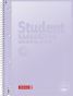 náhled Kroužkový pastelový collegeblock A4, linkovaný, modrá, lila