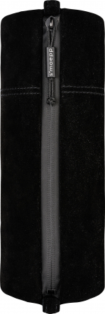 detail Pouzdro na tužky a pastelky 22x8cm, Semiš černý