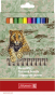 náhled Set silných pastelek Jumbo 12ks, Safari svět