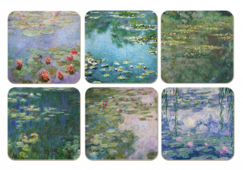 Podtácky, Leknín, Claude Monet