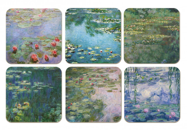 detail Podtácky, Leknín, Claude Monet