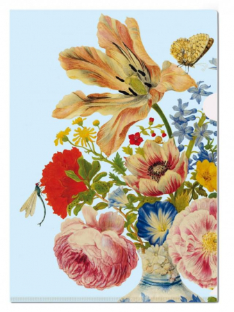 detail L-desky fóliové A4, Tulipány a růže