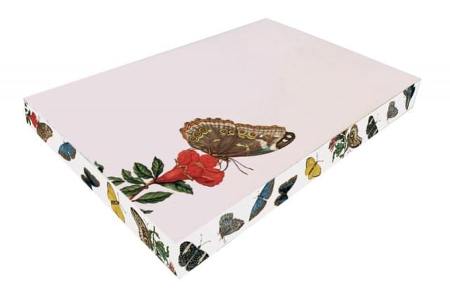 detail Stylový zápisník silný A5, Motýli a brouci na louce