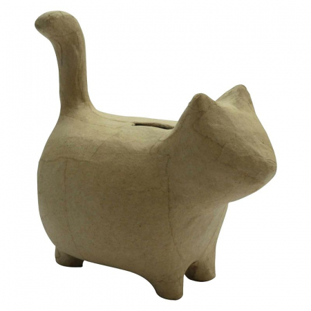 detail Kartonová kasička kočka 13x13cm