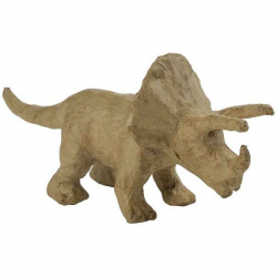 Kartonové zvířátko XS triceratops 6x19x9cm